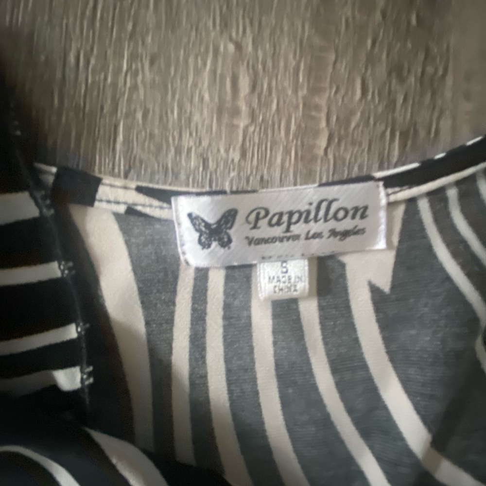 Papillon Sleeveless Black & White Geometric Bodycon Dress Size Small - Picture 4 of 5